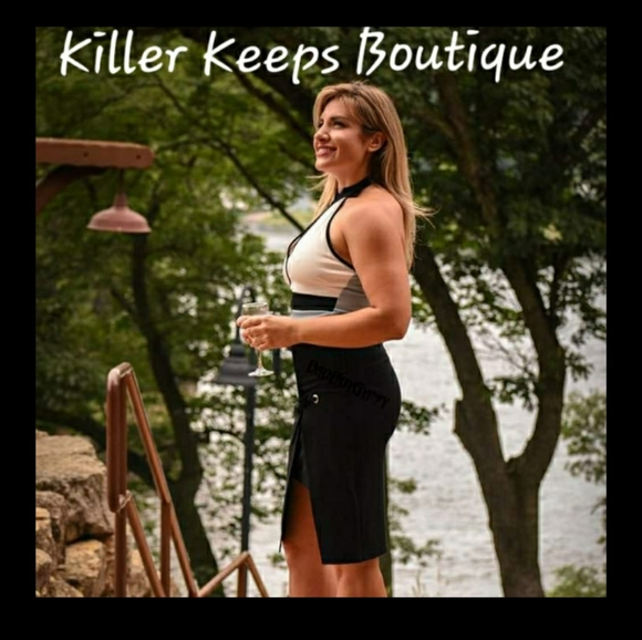 💙HP🖤Janice Cocktail Spring/Summer Chic Halter … - Picture 4 of 8